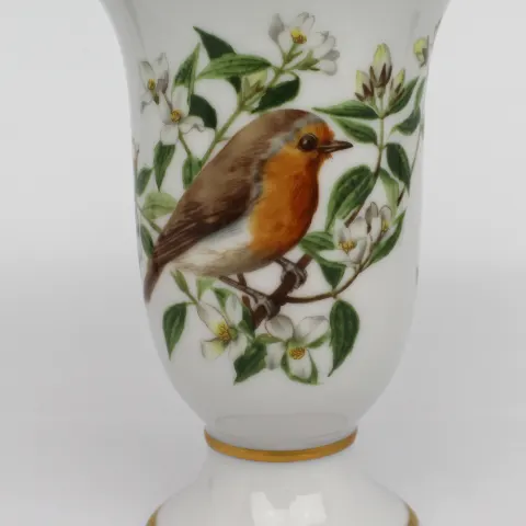 Franklin De Paris Oiseaux Chanteurs Vase Robin
