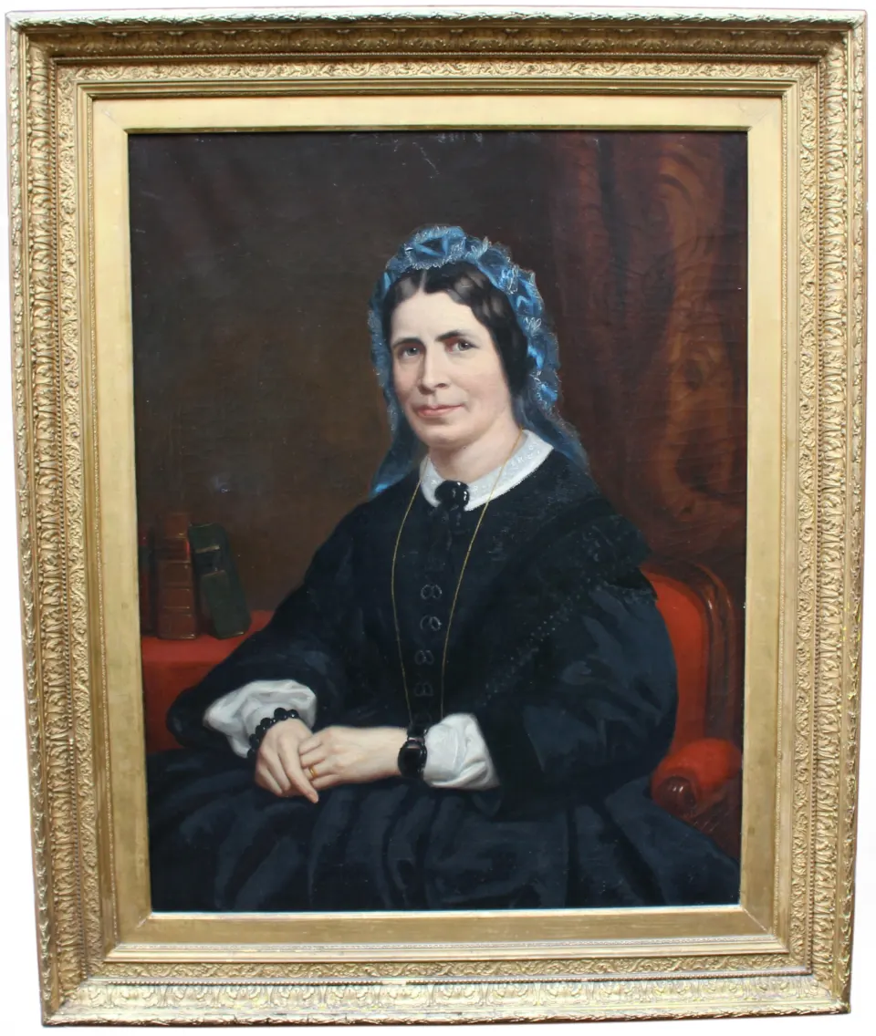 Mid Victorian Portrait of A Lady By W.R.Waters 1877