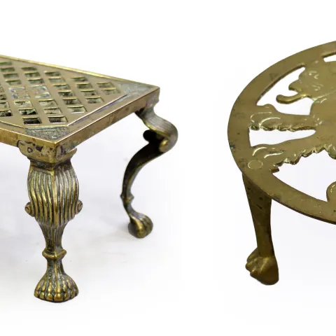 Pair of Brass Trivets