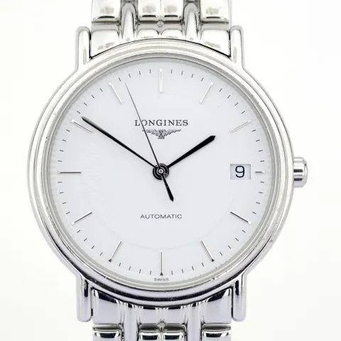 Longines / Presence Automatic Date 34 Mm - Gentlemen's Steel Wristwatch