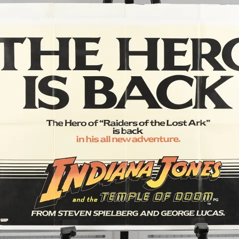 Original "Indiana Jones and the Temple of Doom" Promotional Poster