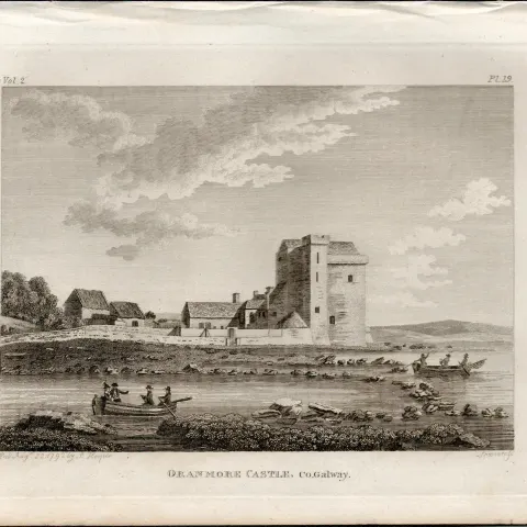 Oranmore Abbey Co Galway Rare 1791 Francis Grose Antique Print