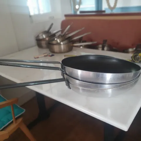 3 large 41 cms pans. New.