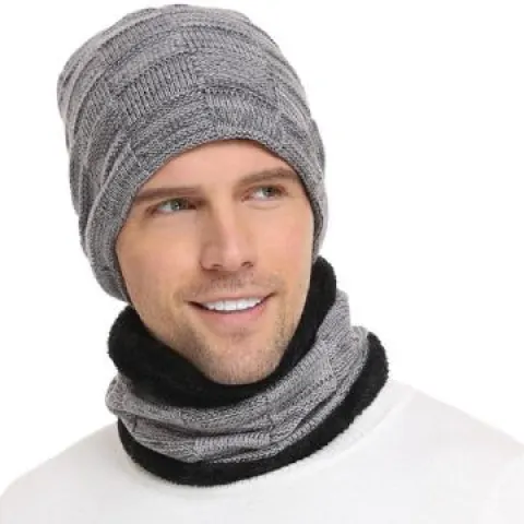 10 X Mens Winter Beanie & Snood Sets Lb10