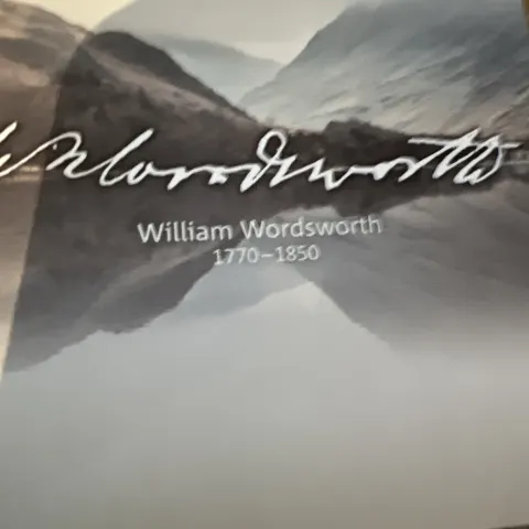 Silver proof £( coin of William Wordsworth
