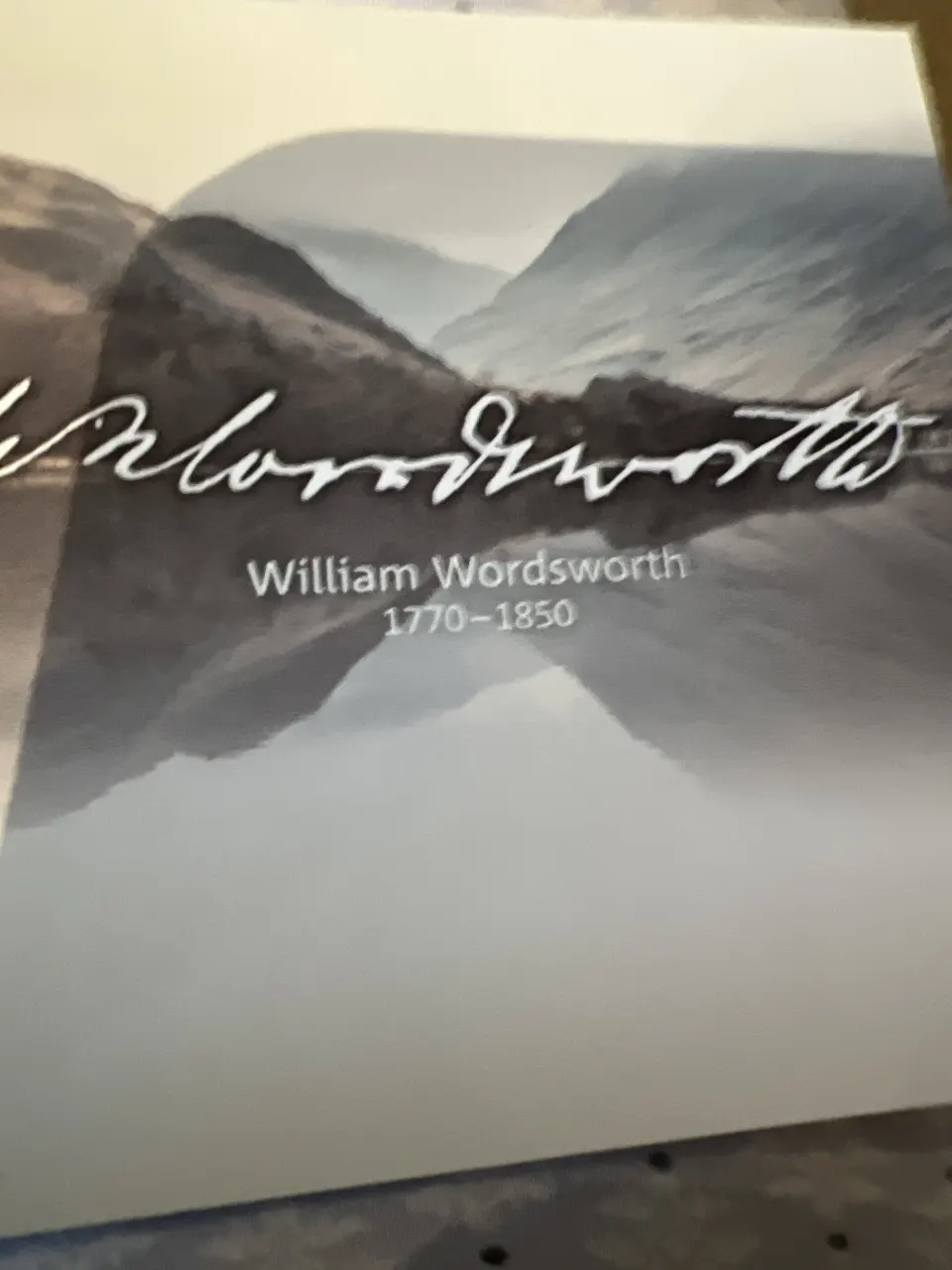 Silver proof £( coin of William Wordsworth