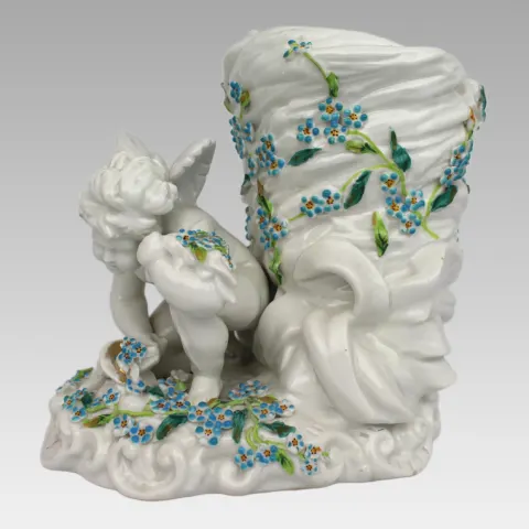 Sitzendorf Porcelain Cherub Vase c.1910–1925