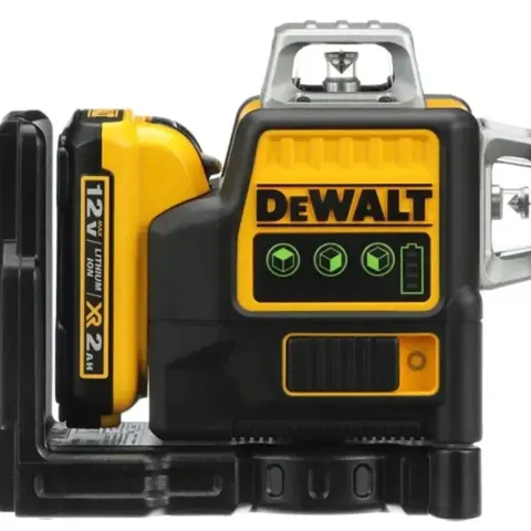 DeWalt 3 Sides*360 Degree Vertical Lines Laser Level Horizontal, Green Light Level Meter