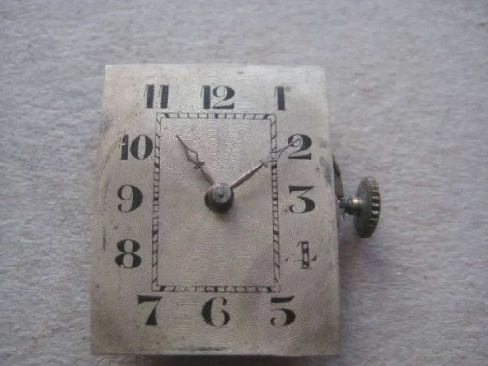 Vintage Silver Cased Mens Wristwatch