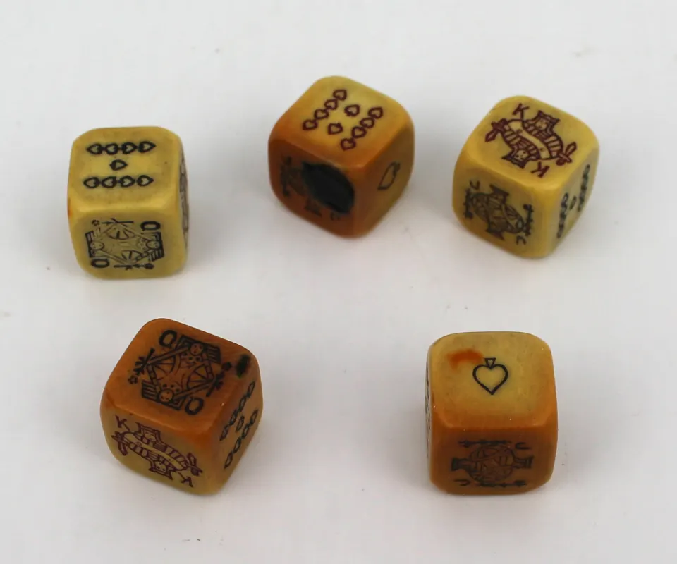 Early 20th c. Bakelite Poker Dice