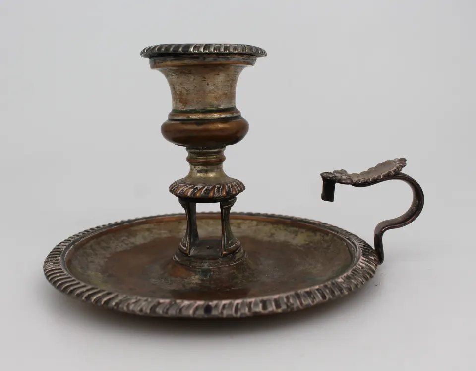 19th Century Silver Plated Chamberstick