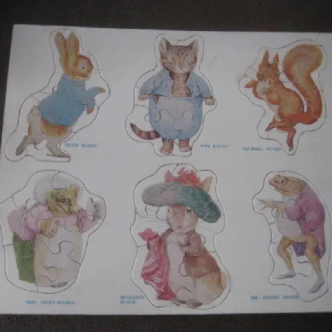 Vintage Peter Rabbit Children's Wooden Jigsaw