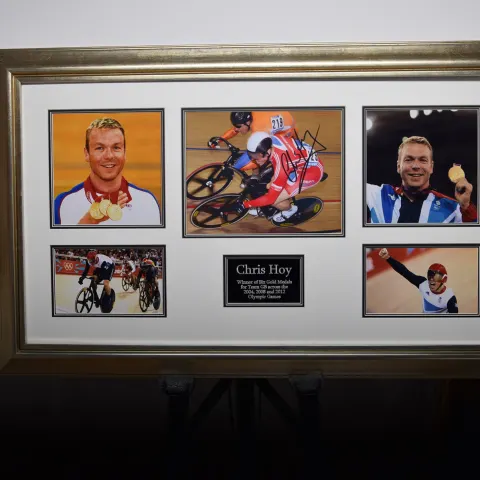 CHRIS HOY original signature presentation.