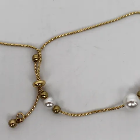 Gilt Pearl Bracelet