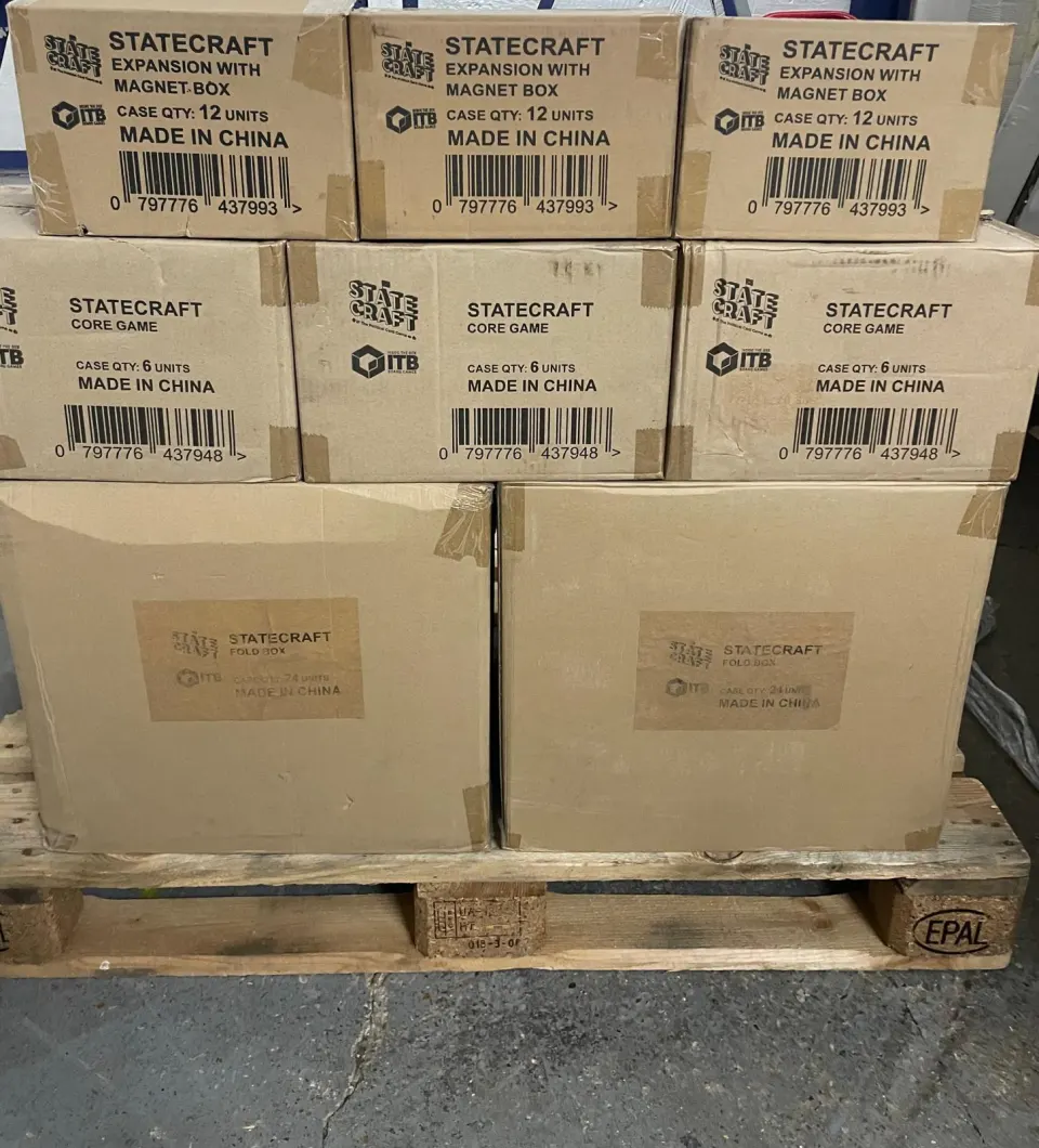 Pallet of Statecraft Board Games & Accessories Est RRP Over £2000
