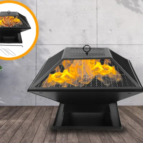 Free Delivery - BBQ Garden Fire Pit & Accessories