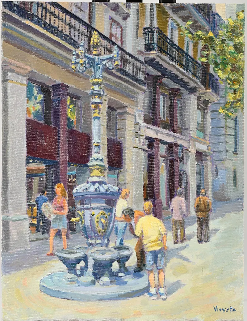 Vinyeta Original Oil, Spanish Artist