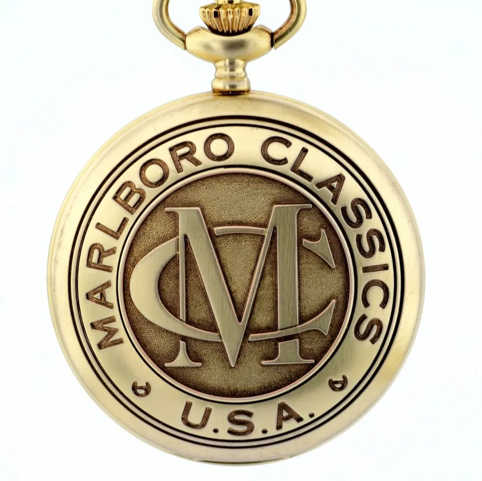 Marlboro/Classic Usa/Incabloc - Gentlemen's Steel Pocketwatch