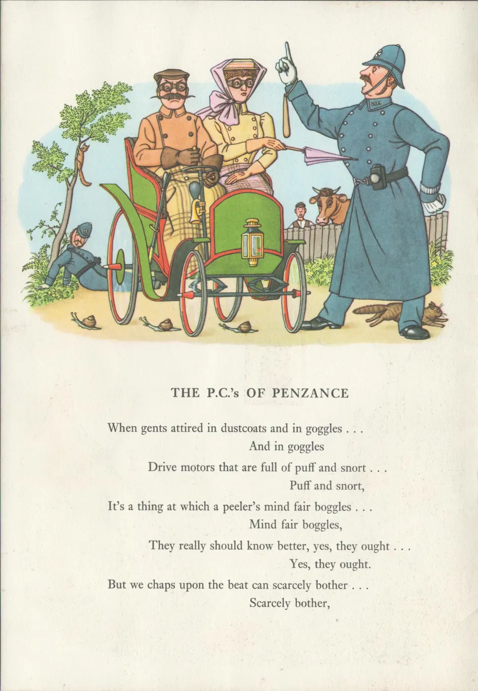 Double Sided Guinness Print 1961 " The Pc Of Penzance"A Genuine Double Sided Lithographed Colour