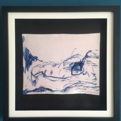 Tracey Emin (b1963) "I Thought About You Deeply More Than You Know", Silk Print, Framed, 2017
