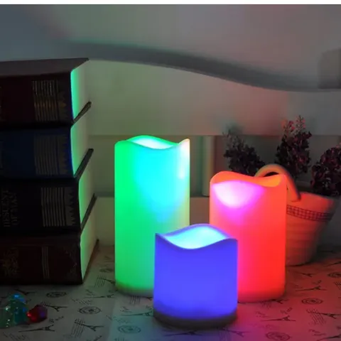 Flameless LED Candles With Remote & Timer – Battery Powered Pillar Set of 3