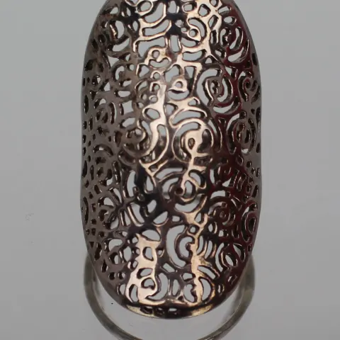 Vintage Filigree Silver Ring Sleeve