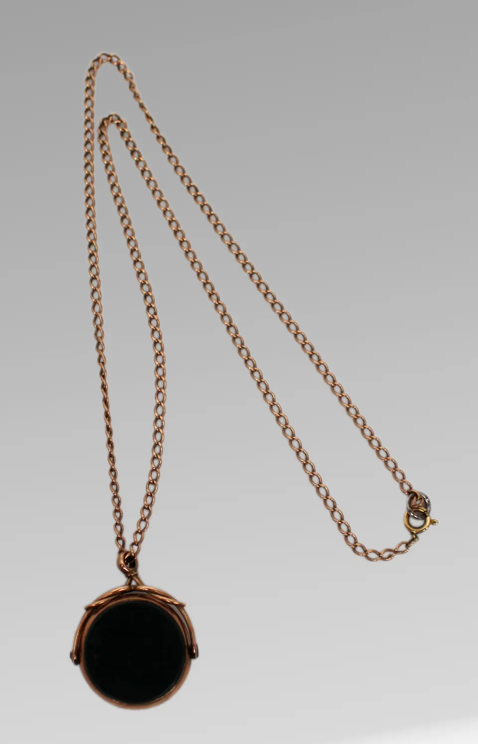 Agate Seal on Gold Chain