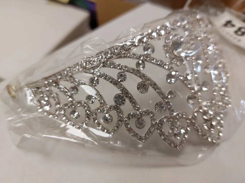 Headpiece, tiara, silver