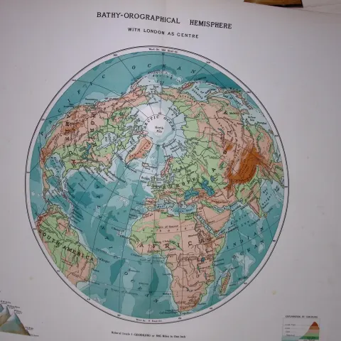 Antique World Atlas 40 Large W. & A.K. Johnston Maps of The World.