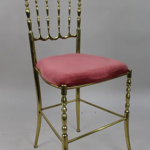 Vintage Italian Brass Chiavari Chair