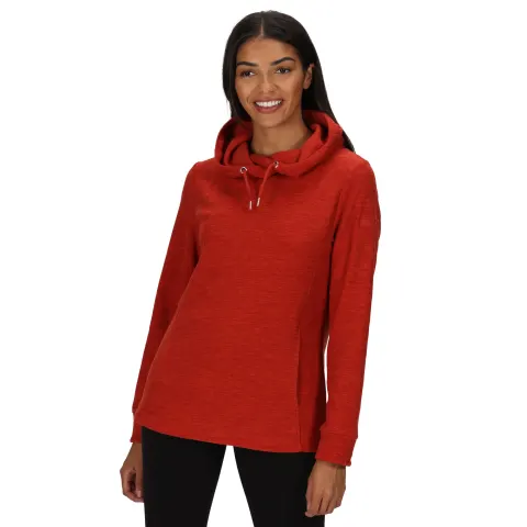 1 x Regatta Kizmit II Hoodie Marl Fleece Jumper Burnt Tikka Size 16 Bagged and Tagged