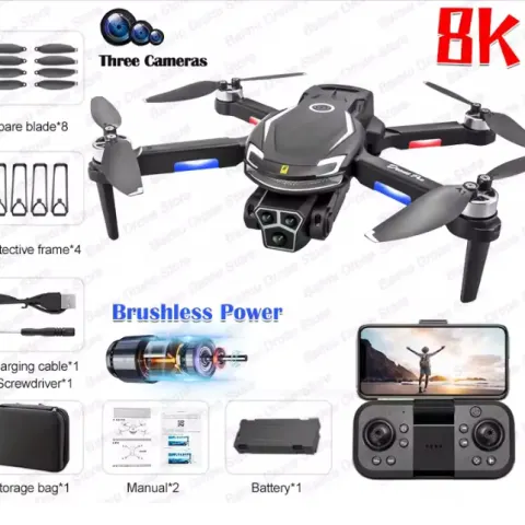 Drone 8K GPS Triple Camera Professional Obstacle Avoidance Optical Flow Positioning Brushless