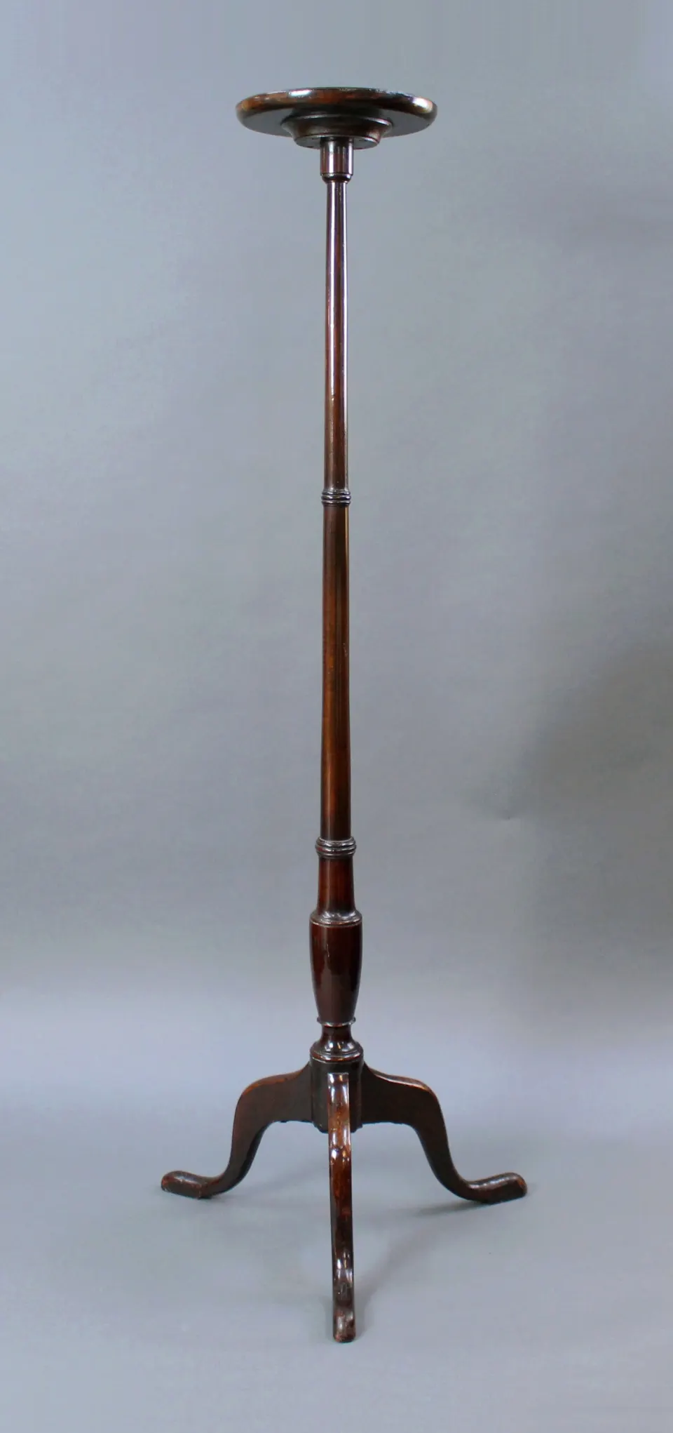 Antique Slender Georgian Mahogany Pedestal