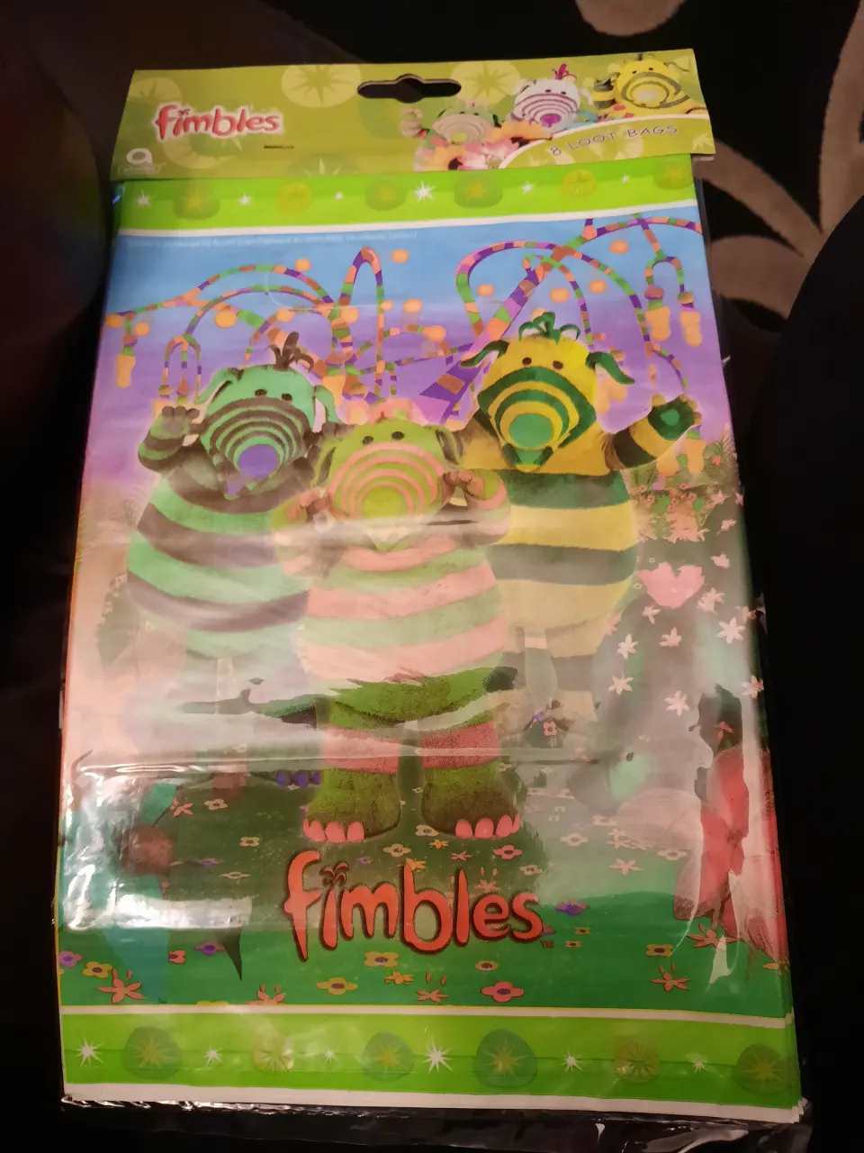 Fimbles loot bags.  72 packs of 8 bags approx RRP £175
