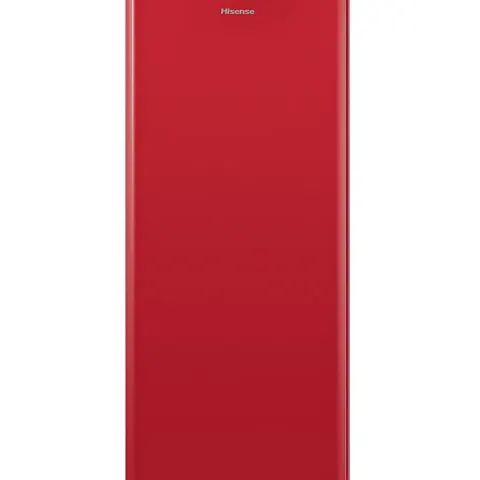 (22/Mez) RRP £270. Hisense Tall Fridge Red RR220D4ARF. (H133x W54x D56cm Approx).