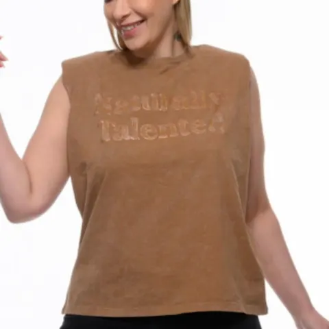 1 Style Snatch Sleeveless Naturally Talented Top RRP £15