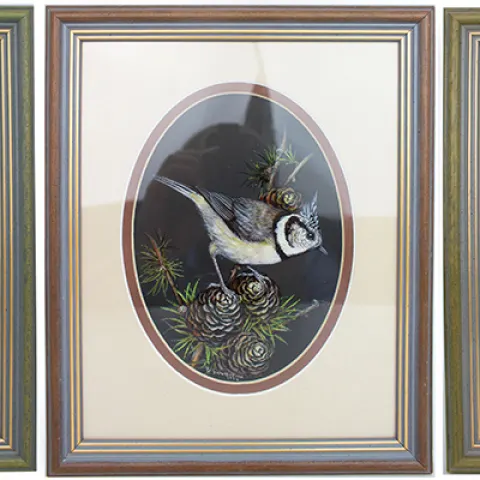 Group of 3 Fine Bird Paintings by Liz Garnett-Orme (British, Contemporary)