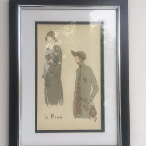 Gazette Bon Du Ton, ‘La Peau’ Pochoir Print, Art Deco, Framed, 1922, France