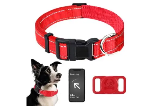 7 x Pet Dog Collars with AirTag Holder Lb21