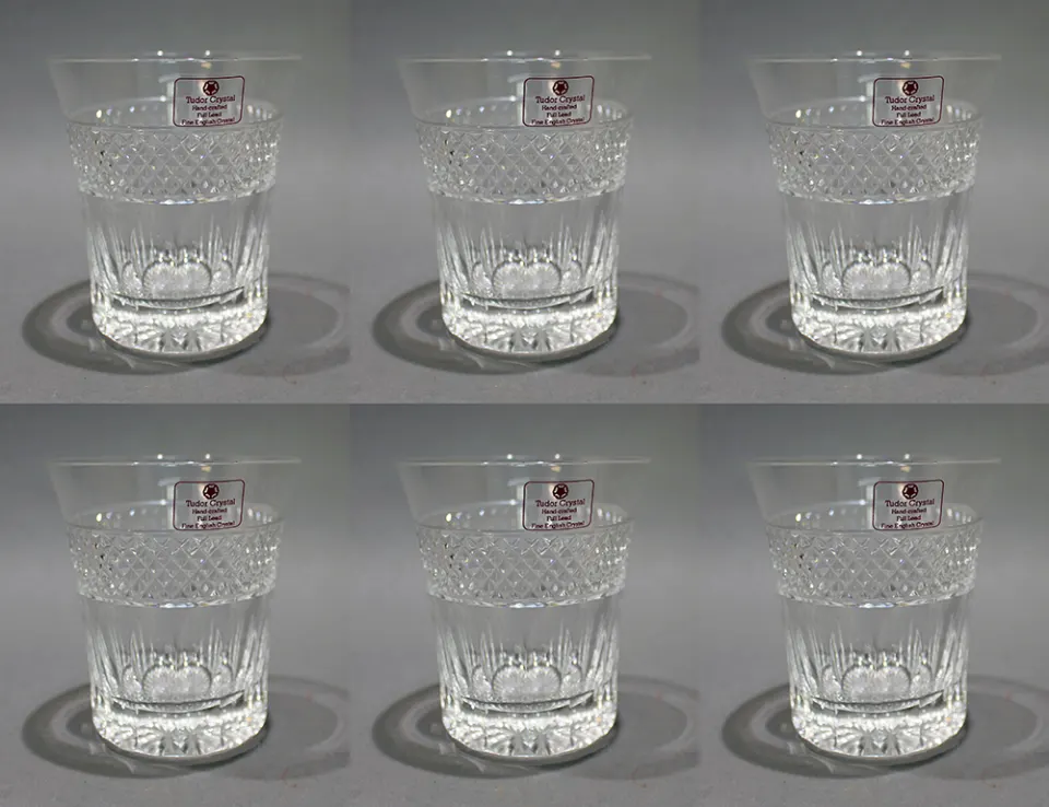 Set of 6 Tudor Crystal Tumblers