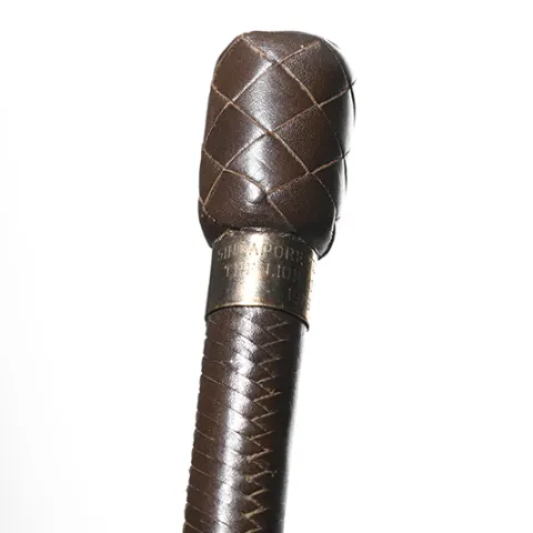 Jockey prize for Singapore Turf Club 1976, presented to Lester Piggott.