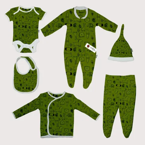 6-Piece Cotton Baby Clothing and Accessory Set. 10 Sets. Premium Brand. Brand New Stock RRP £24.99