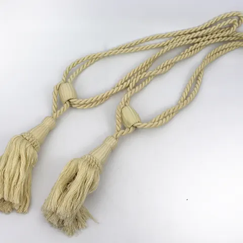 Vintage Cream Curtain Tie Backs