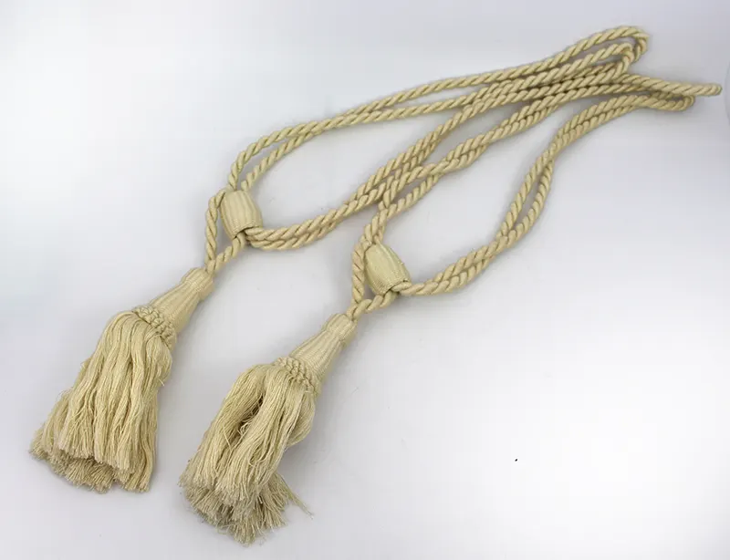 Vintage Cream Curtain Tie Backs