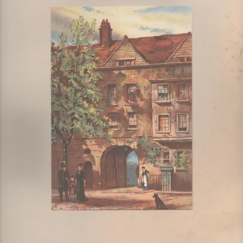 Staple Inn Holborn  Antique 1888 Views of London 2
