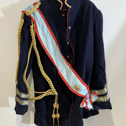 Blue Military Jacket with sash