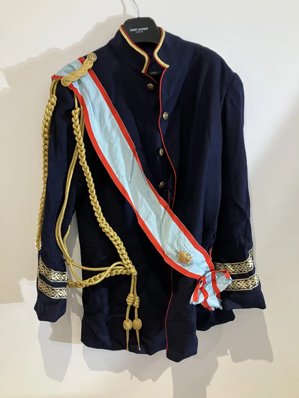 Blue Military Jacket with sash