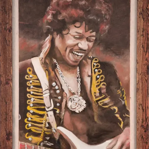 Nicola Cairns Original Oil "Hendrix"