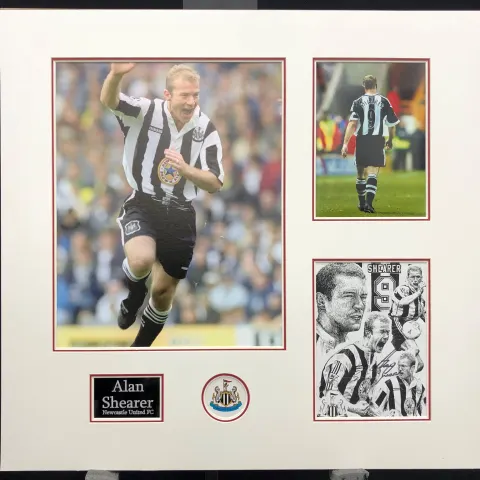 ALAN SHEARER original signed presentation