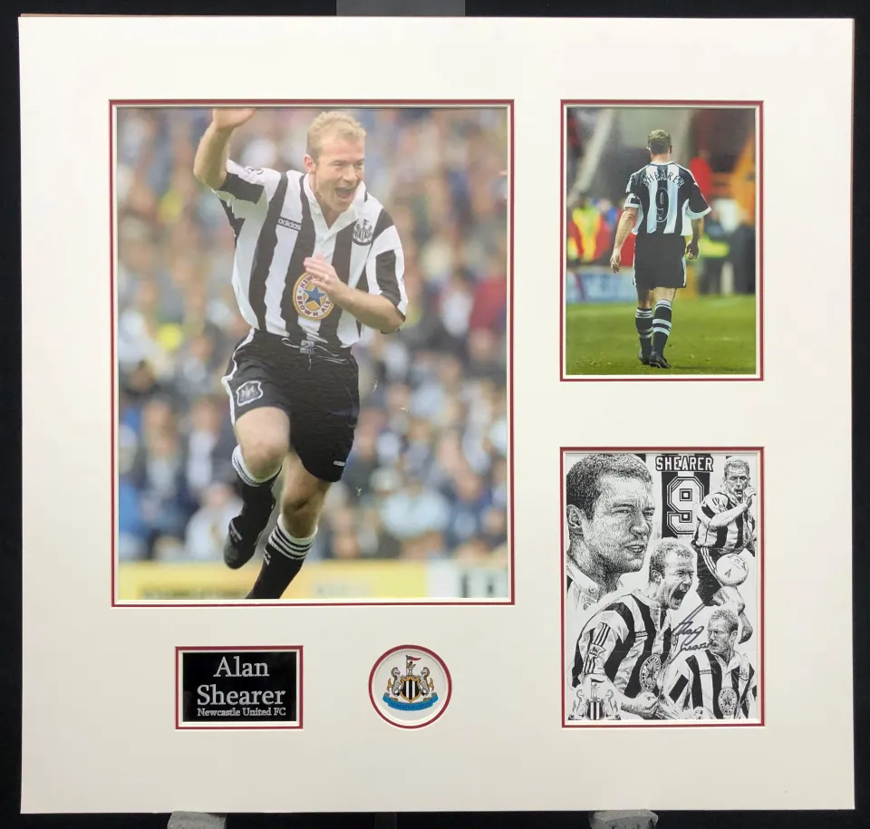 ALAN SHEARER original signed presentation